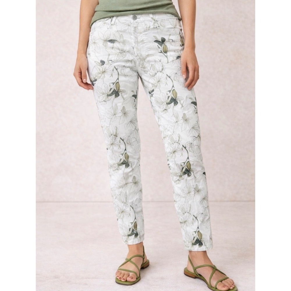 Buffalo David Bitton White Floral Havana Skinny Jeans Womens 2/26